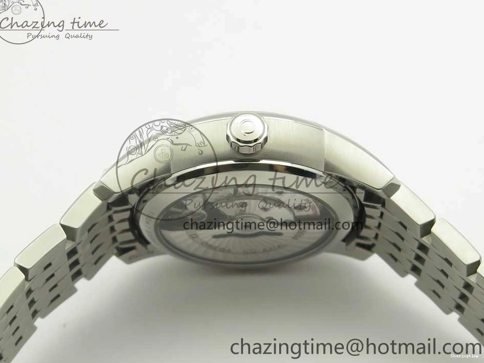 0315 De Ville Hour Vision 41mm SS VSF 1:1 Best Edition White Dial on SS Bracelet A8500 Super Clone Casual 7946